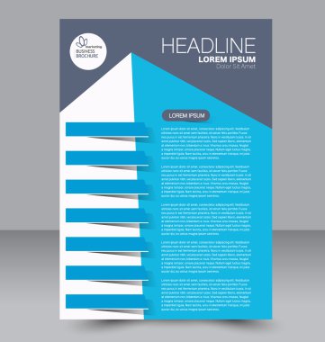 Soyut el ilanı tasarım arka planı. Broşür şablonu. 