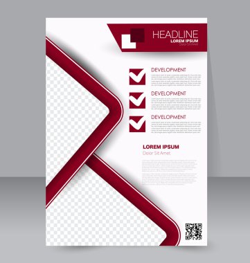 Soyut el ilanı tasarım arka planı. Broşür şablonu. 