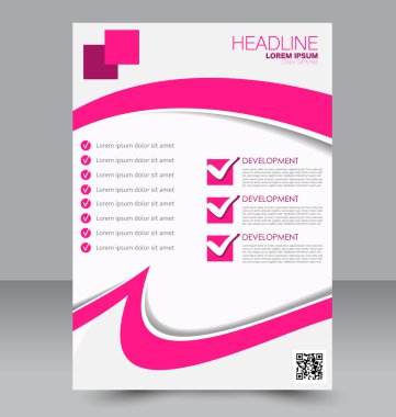 Soyut el ilanı tasarım arka planı. Broşür şablonu. 