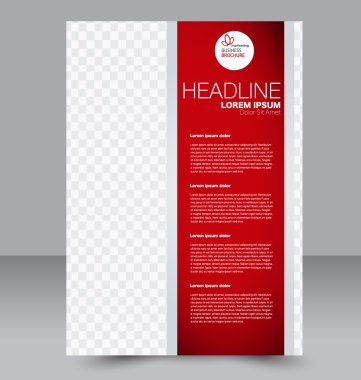 Soyut el ilanı tasarım arka planı. Broşür şablonu. 