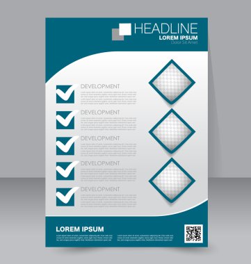 Soyut el ilanı tasarım arka planı. Broşür şablonu. 