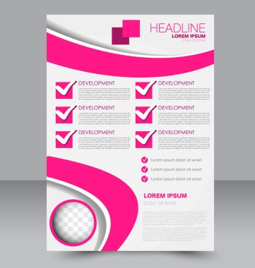 Soyut el ilanı tasarım arka planı. Broşür şablonu. 