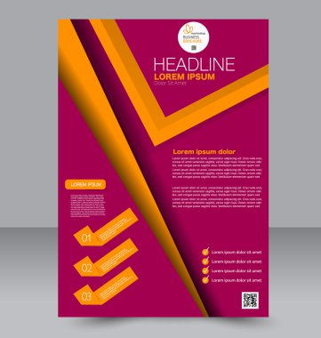 Soyut el ilanı tasarım arka planı. Broşür şablonu. 