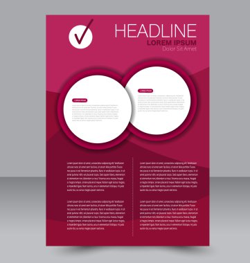 Soyut el ilanı tasarım arka planı. Broşür şablonu. 