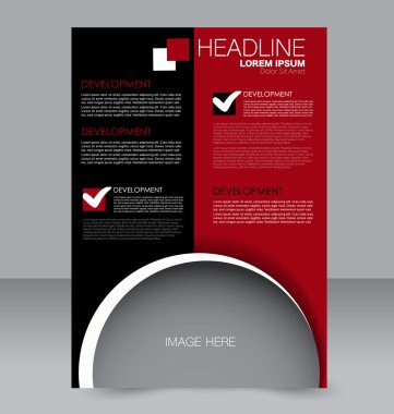 Soyut el ilanı tasarım arka planı. Broşür şablonu. 