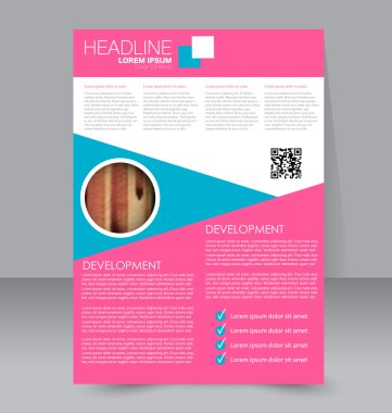 Soyut el ilanı tasarım arka planı. Broşür şablonu. 