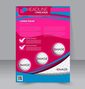 Soyut el ilanı tasarım arka planı. Broşür şablonu. 