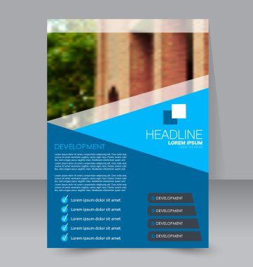 Soyut el ilanı tasarım arka planı. Broşür şablonu. 