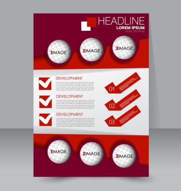 Soyut el ilanı tasarım arka planı. Broşür şablonu. 