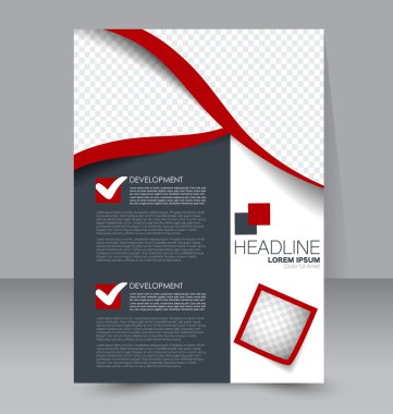 Soyut el ilanı tasarım arka planı. Broşür şablonu. 