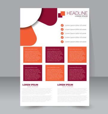 Soyut el ilanı tasarım arka planı. Broşür şablonu. 