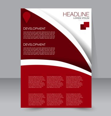 Soyut el ilanı tasarım arka planı. Broşür şablonu. 