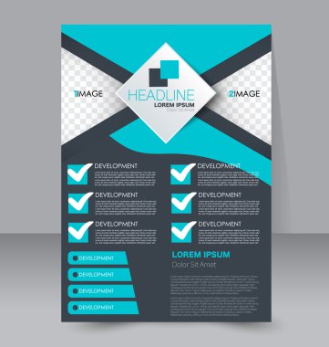 Soyut el ilanı tasarım arka planı. Broşür şablonu. 