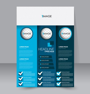 Soyut el ilanı tasarım arka planı. Broşür şablonu. 