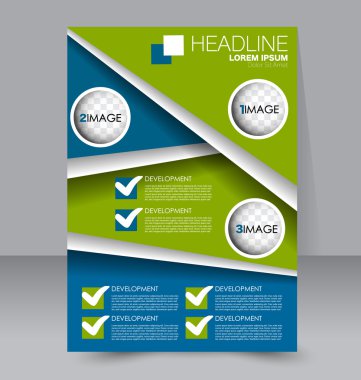 Soyut el ilanı tasarım arka planı. Broşür şablonu. 