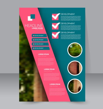 Soyut el ilanı tasarım arka planı. Broşür şablonu. 