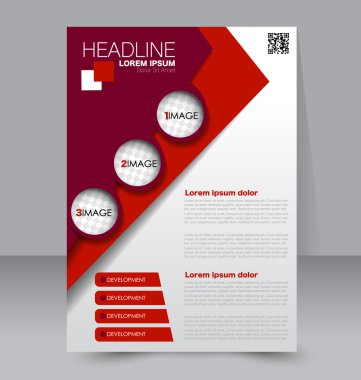 Soyut el ilanı tasarım arka planı. Broşür şablonu. 