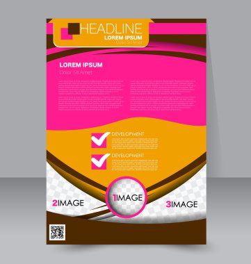 Soyut el ilanı tasarım arka planı. Broşür şablonu. 