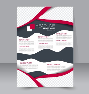 Soyut el ilanı tasarım arka planı. Broşür şablonu. 