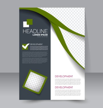 Soyut el ilanı tasarım arka planı. Broşür şablonu. 