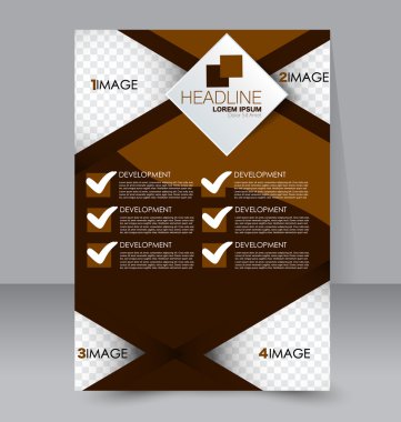 Soyut el ilanı tasarım arka planı. Broşür şablonu. 