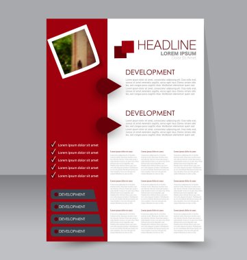 Soyut el ilanı tasarım arka planı. Broşür şablonu. 