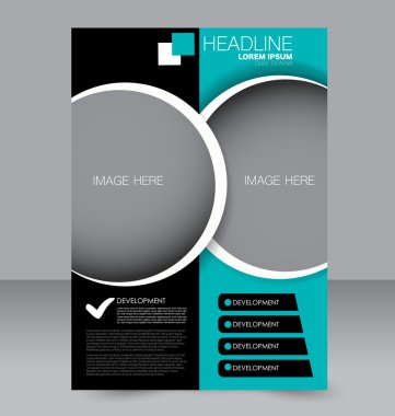 Soyut el ilanı tasarım arka planı. Broşür şablonu. 