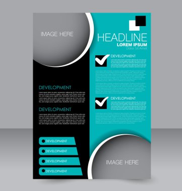 Soyut el ilanı tasarım arka planı. Broşür şablonu. 