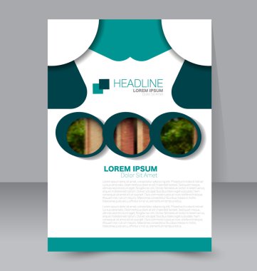 Soyut el ilanı tasarım arka planı. Broşür şablonu. 