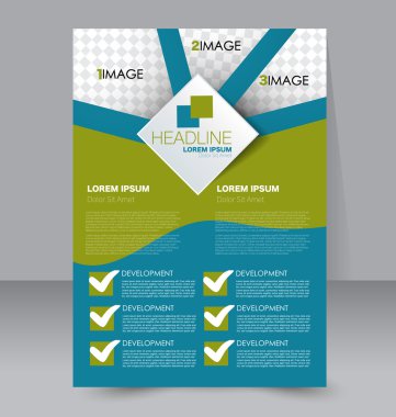 Soyut el ilanı tasarım arka planı. Broşür şablonu. 