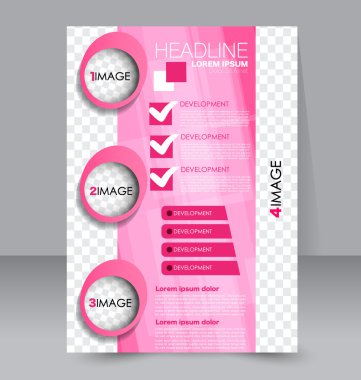 Soyut el ilanı tasarım arka planı. Broşür şablonu. 