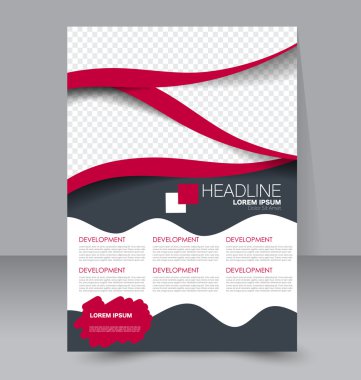 Soyut el ilanı tasarım arka planı. Broşür şablonu. 