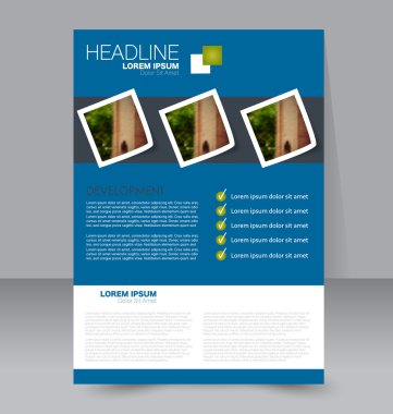 Soyut el ilanı tasarım arka planı. Broşür şablonu. 