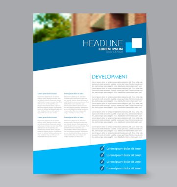 Soyut el ilanı tasarım arka planı. Broşür şablonu. 