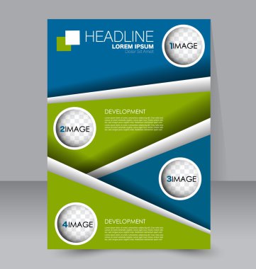 Soyut el ilanı tasarım arka planı. Broşür şablonu. 