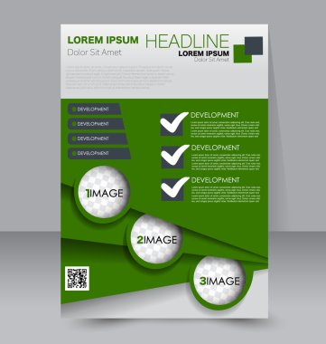 Soyut el ilanı tasarım arka planı. Broşür şablonu. 