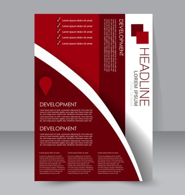 Soyut el ilanı tasarım arka planı. Broşür şablonu. 