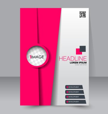 Soyut el ilanı tasarım arka planı. Broşür şablonu. 