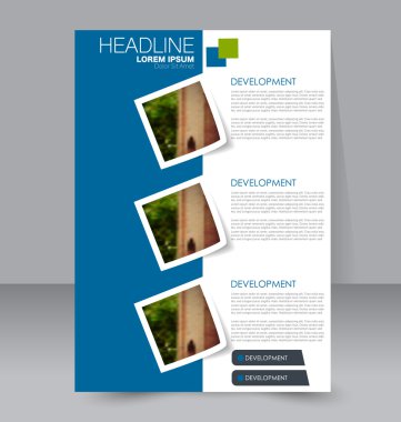 Soyut el ilanı tasarım arka planı. Broşür şablonu. 