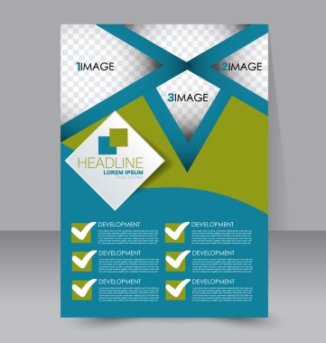 Soyut el ilanı tasarım arka planı. Broşür şablonu. 