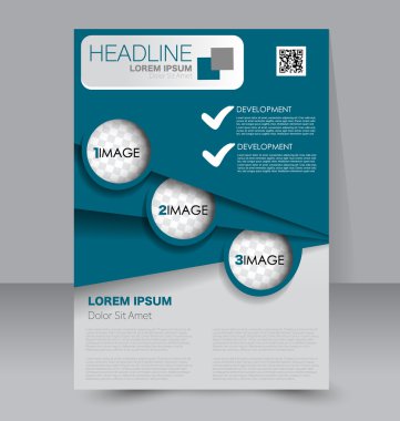 Soyut el ilanı tasarım arka planı. Broşür şablonu. 