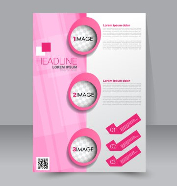 Soyut el ilanı tasarım arka planı. Broşür şablonu. 