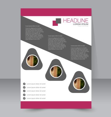 Soyut el ilanı tasarım arka planı. Broşür şablonu. 