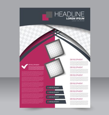 Soyut el ilanı tasarım arka planı. Broşür şablonu. 