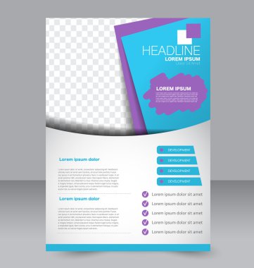 Soyut el ilanı tasarım arka planı. Broşür şablonu. 