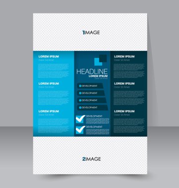 Soyut el ilanı tasarım arka planı. Broşür şablonu. 