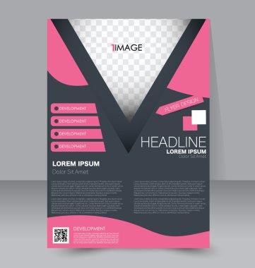 Soyut el ilanı tasarım arka planı. Broşür şablonu. 