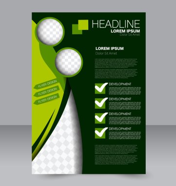 Soyut el ilanı tasarım arka planı. Broşür şablonu. 