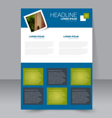 Soyut el ilanı tasarım arka planı. Broşür şablonu. 