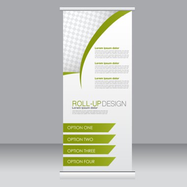 Afiş olarak topla hazır şablon. Arka plan tasarım, iş, eğitim, reklam için. Yeşil renk. Vektör çizim.